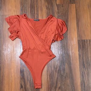 Shein ruffle top bodysuit